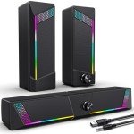 EnjoyNest Desktop Gaming Speakers with Subwoofer