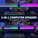 EnjoyNest Desktop Gaming Speakers with Subwoofer