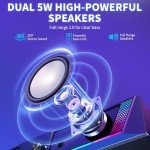 EnjoyNest Desktop Gaming Speakers with Subwoofer