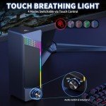 EnjoyNest Desktop Gaming Speakers with Subwoofer