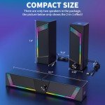 EnjoyNest Desktop Gaming Speakers with Subwoofer