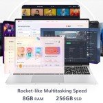 Wexultor 15.6" Lightweight Laptop with 8GB RAM