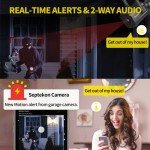 Septekon 2-Pack 2K Wireless Outdoor Security Cameras