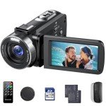4K Camcorder with 18X Zoom and Remote Control