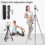 JOILCAN 68" Lightweight Tripod for iPad and Phone