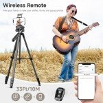 JOILCAN 68" Lightweight Tripod for iPad and Phone