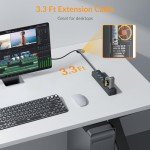 iDsonix 7 Port USB 3.0 Hub with 3.3ft Cable