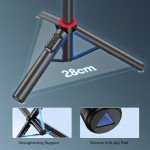 RISEOFLE 130cm Selfie Stick Tripod with Remote