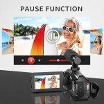 Hojocojo 4K Video Camera with Tripod and Accessories