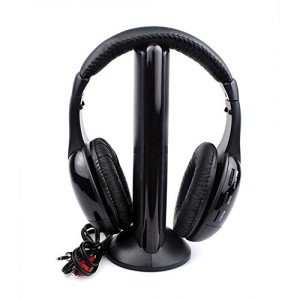 Market&YCY 5-in-1 Wireless Hi-Fi Headphones (Black)