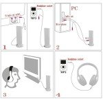 Market&YCY 5-in-1 Wireless Hi-Fi Headphones (Black)