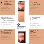 Motorola razr 40 Ultra - Peach Fuzz, 8GB RAM