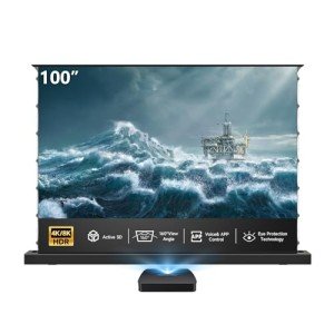 Motorized 100" ALR Projector Screen with Matte Surface