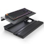 Adjustable Acrylic Keyboard Stand with Wrist Rest