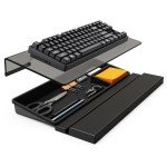 Adjustable Acrylic Keyboard Stand with Wrist Rest