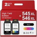 PG-545 & CL-546 Reman Ink Cartridges - 2 Pack
