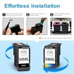 PG-545 & CL-546 Reman Ink Cartridges - 2 Pack
