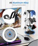 360° Rotating Aluminum Controller and Headphone Stand
