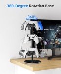 360° Rotating Aluminum Controller and Headphone Stand