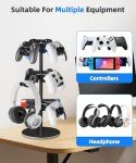 360° Rotating Aluminum Controller and Headphone Stand