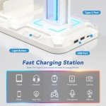 KDD Headphone and Phone Stand with USB Charging
