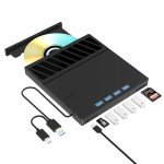 Yaeonku Blu-ray External Drive with USB Ports