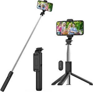 USTINE 3-in-1 Selfie Stick Tripod with Remote
