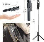 USTINE 3-in-1 Selfie Stick Tripod with Remote