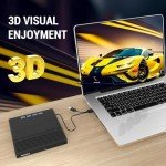 Yaeonku Blu-ray External Drive with USB Ports
