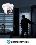 ZOSI 2.0MP 1080P Weatherproof CCTV Dome Camera