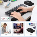 ZIBLY Memory Foam Keyboard and Mouse Wrist Support