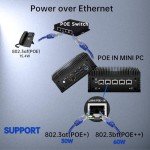 NEOSMAY Fanless Mini PC with 4 LAN Ports