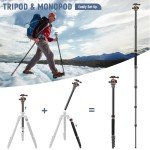 Victiv 78" Lightweight Camera Tripod with Monopod
