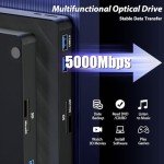 5-in-1 Portable Blu-ray Drive with USB 3.0