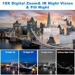 4K 48MP Camcorder with WiFi and Night Vision
