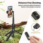 ATUMTEK 55" Selfie Stick Tripod with Remote