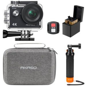 AKASO EK7000 4K Action Camera Bundle with Grip