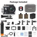 AKASO EK7000 4K Action Camera Bundle with Grip