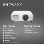 Epson EH-TW7100 4K UHD Home Cinema Projector