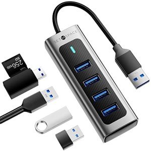 4-Port High-Speed USB Hub with Aluminum Design