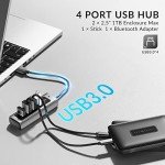4-Port High-Speed USB Hub with Aluminum Design