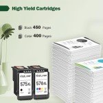 Firstoner PG-575XL CL-576XL Printer Cartridges Multipack