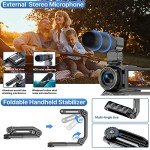 4K Ultra HD Vlogging Camera with Night Vision