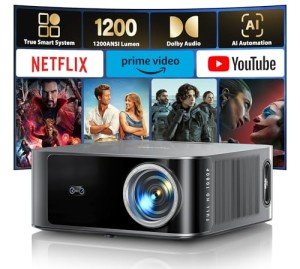 36W Dolby Audio Smart Projector with Bluetooth & WiFi