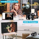 ORDRO 4K Vlogging Camera with Night Vision and Accessories
