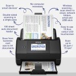 Epson WorkForce ES-580W Wi-Fi Auto Feed Scanner