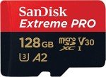 SanDisk 128GB Extreme PRO microSDXC Card with Adapter