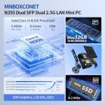 MNBOXCONET Mini PC N355 with 16GB RAM