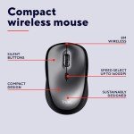 Trust Silent Wireless Mouse - Compact & Eco-Friendly