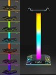 RGB Gaming Headphone Stand with LED Lights